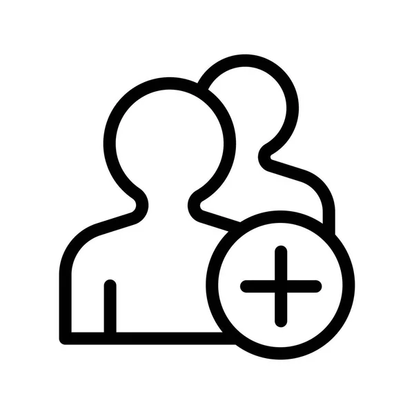 Icono de usuario signo vectorial y símbolo aislado sobre fondo blanco, U — Vector de stock