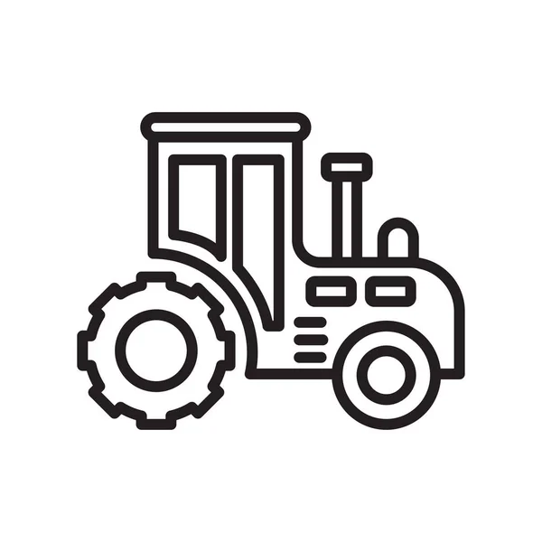 Tractor Icono Vector Aislado Fondo Blanco Para Diseño Web Aplicación — Vector de stock