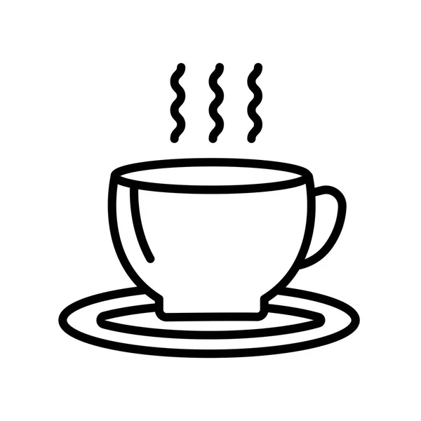 Coffee shop ikona wektor znak i symbol na białym tle na białym tle — Wektor stockowy
