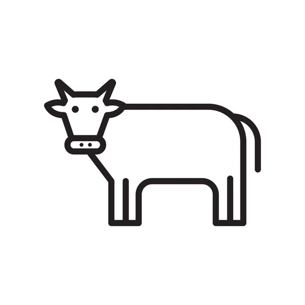 Varken pictogram vector teken en geïsoleerd op een witte achtergrond, Pig logo concept, overzichtssymbool, lineaire teken, overzichtssymbool, lineaire teken symbool — Stockvector