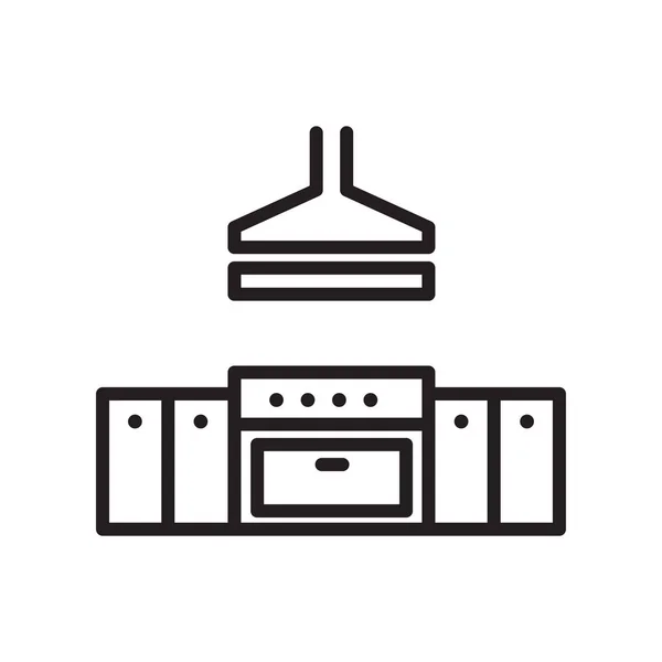 Icona Della Cucina Vettoriale Isolato Sfondo Bianco Vostro Web Mobile — Vettoriale Stock