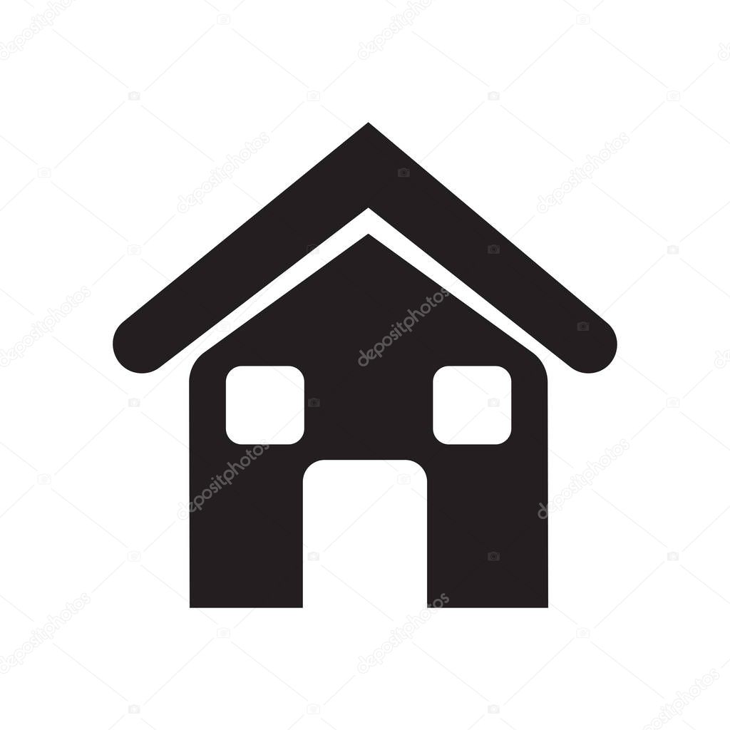Home icon vector isolated on white background for your web and mobile app design, Home logo concept