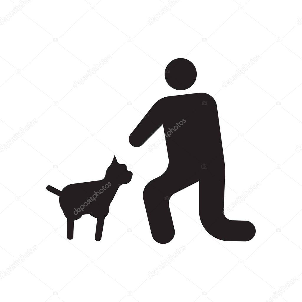 Pet icon vector isolated on white background for your web and mobile app design, Pet logo concept