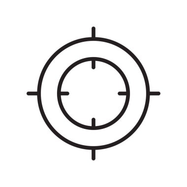 Web ve mobil uygulaması tasarımı, yer logo kavramı için beyaz arka plan üzerinde izole konum simge vektör