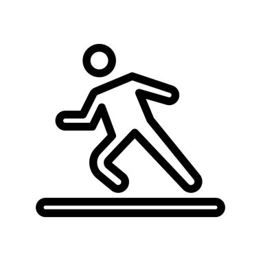 Çalışan simge vektör işareti ve beyaz arka plan üzerinde izole sembolü