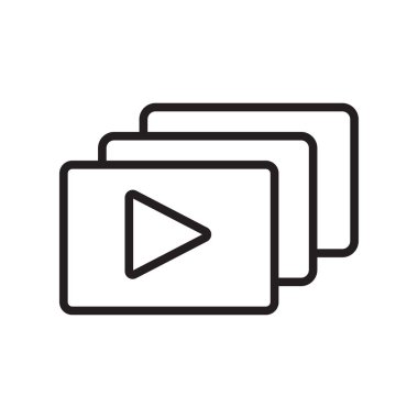 Web ve mobil uygulaması tasarımı, Galeri logo kavramı için beyaz arka plan üzerinde izole Galeri simge vektör