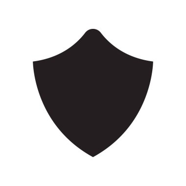 Kalkan kutsal kişilerin resmi vektör web ve mobil uygulaması tasarımı, kalkan logo kavramı için izole üzerinde beyaz arka plan