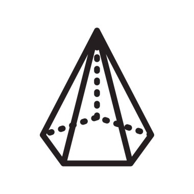 Web ve mobil uygulaması tasarımı, koni logo kavramı için beyaz arka plan üzerinde izole koni simge vektör