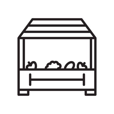 Mağaza simge vektör izole üzerinde beyaz arka plan web ve mobil uygulaması tasarımı, mağaza logo konsepti için