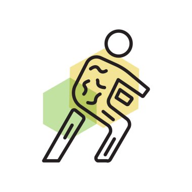 Web ve mobil uygulaması tasarımı, zombi logo kavramı için beyaz arka plan üzerinde izole zombi simge vektör