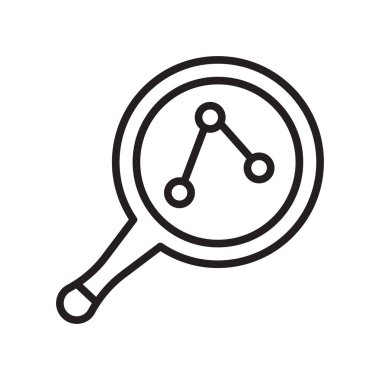 Web ve mobil uygulaması tasarımı, Analytics logo kavramı için beyaz arka plan üzerinde izole analytics simge vektör