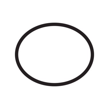 Daire simge vektör web ve mobil uygulaması tasarımı, daire logo kavramı için izole üzerinde beyaz arka plan