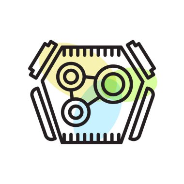 Motoru simge vektör işareti ve beyaz arka plan üzerinde izole sembolü,