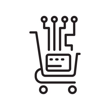 Pazarlama simge vektör web ve mobil uygulaması tasarım, pazarlama logo kavramı için izole üzerinde beyaz arka plan