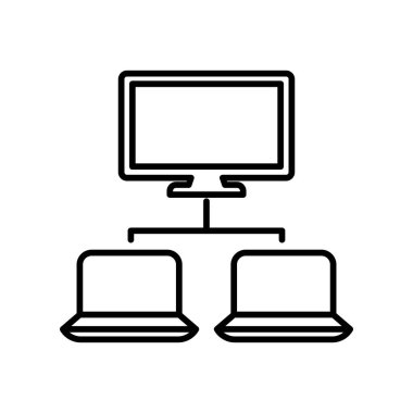 Ağ simge vektör işareti ve beyaz arka plan üzerinde ağ logo kavramı izole sembolü