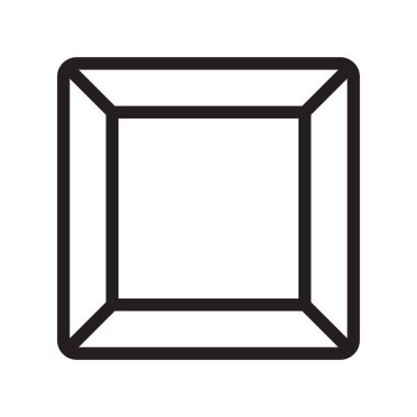 Web ve mobil uygulaması tasarım, küp logo kavramı için beyaz arka plan üzerinde izole küp simge vektör