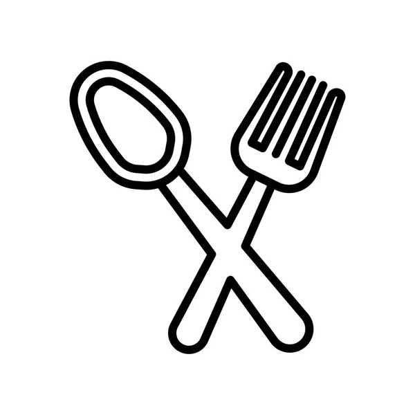 Sinal vetor ícone restaurante e símbolo isolado no backgro branco — Vetor de Stock