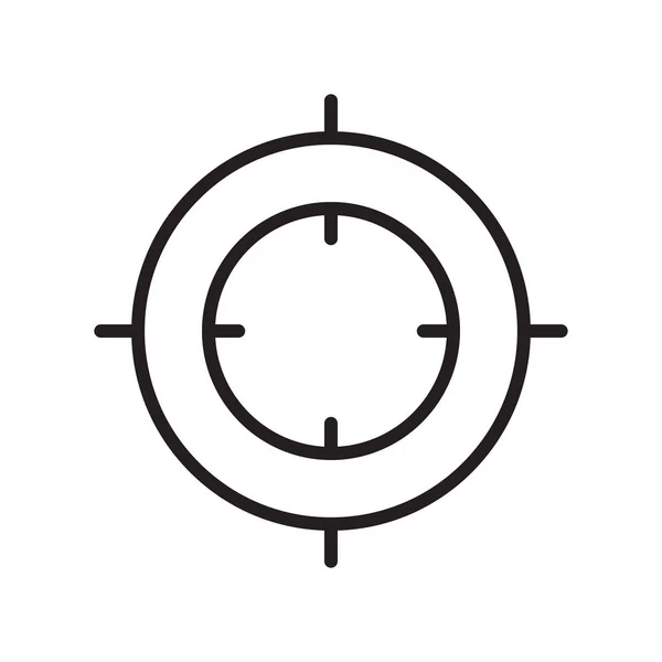 Icono Ubicación Vector Aislado Fondo Blanco Para Diseño Web Aplicación — Vector de stock
