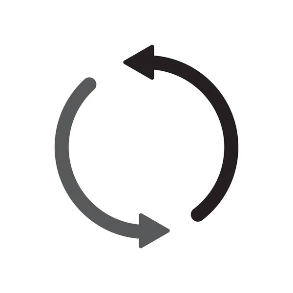 Σημάδι διάνυσμα εικονίδιο φόρτωσης και σύμβολο που απομονώνονται σε λευκό φόντο — Διανυσματικό Αρχείο