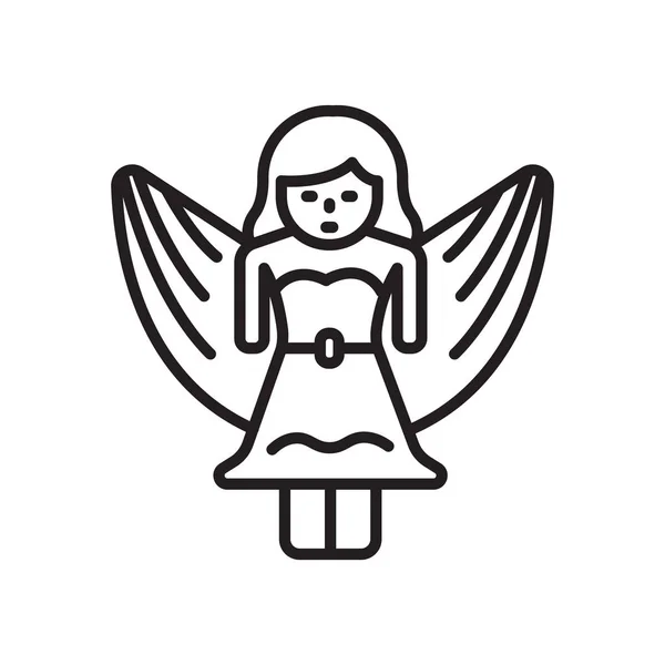 Вектор Иконки Fairy Выделен Белом Фоне Дизайна Вашего Веб Сайта — стоковый вектор