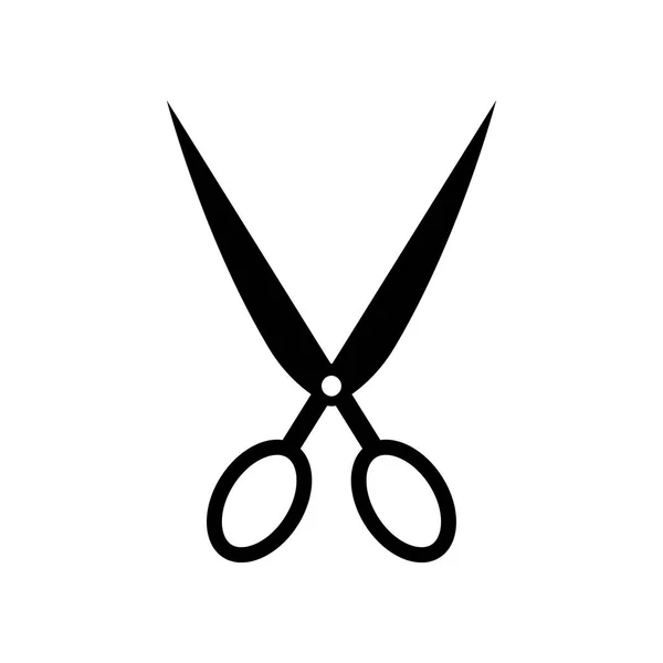 Open Scissors Icon Vector Isolated White Background Your Web Mobile — Stock Vector