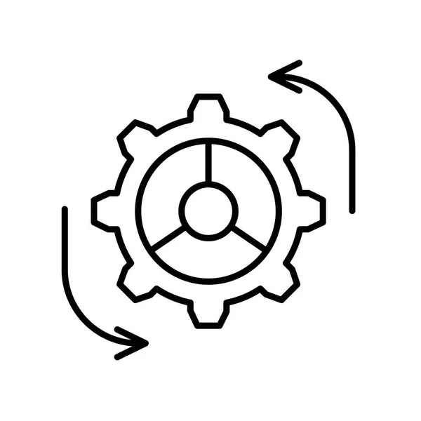 Ajustes icono signo vectorial y símbolo aislado sobre fondo blanco, Ajustes logotipo concepto — Vector de stock