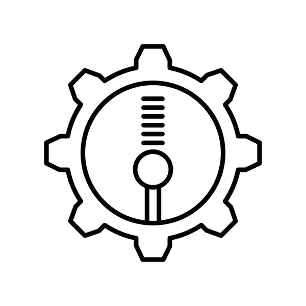 Настройки иконка вектор знак и символ изолированы на белом фоне, настройки концепции логотипа — стоковый вектор