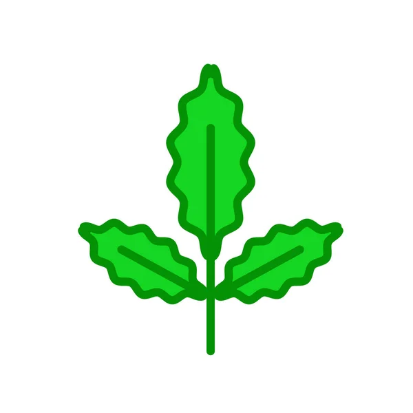 Straberry Leaf Icona Vettoriale Isolato Sfondo Bianco Vostro Web Mobile — Vettoriale Stock