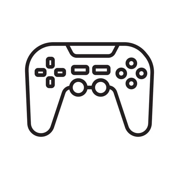 Joystick Pictogram Vector Geïsoleerd Een Witte Achtergrond Voor Web Mobiele — Stockvector