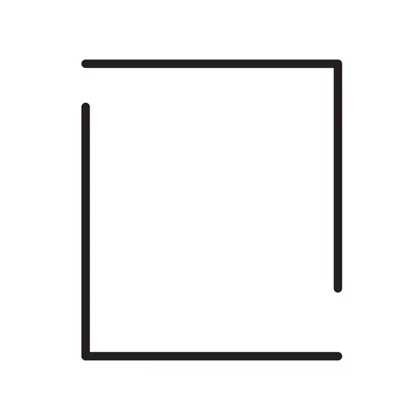 Web およびモバイル アプリの設計 四角形ロゴのコンセプトのための白い背景に分離された四角形アイコン ベクトル — ストックベクタ