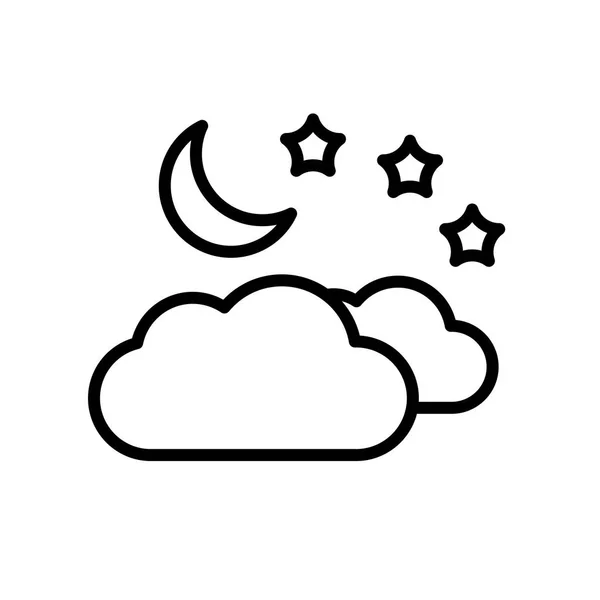 Sinal de vetor ícone de nuvem e símbolo isolado no fundo branco, conceito de logotipo de nuvem — Vetor de Stock