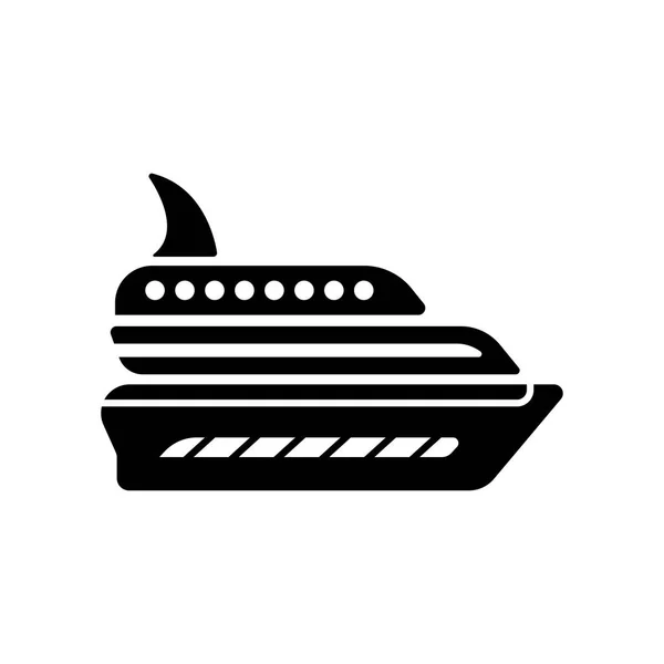 豪华游艇图标矢量隔离白色背景为您的 Web 和移动应用程序设计 豪华游艇徽标概念 — 图库矢量图片