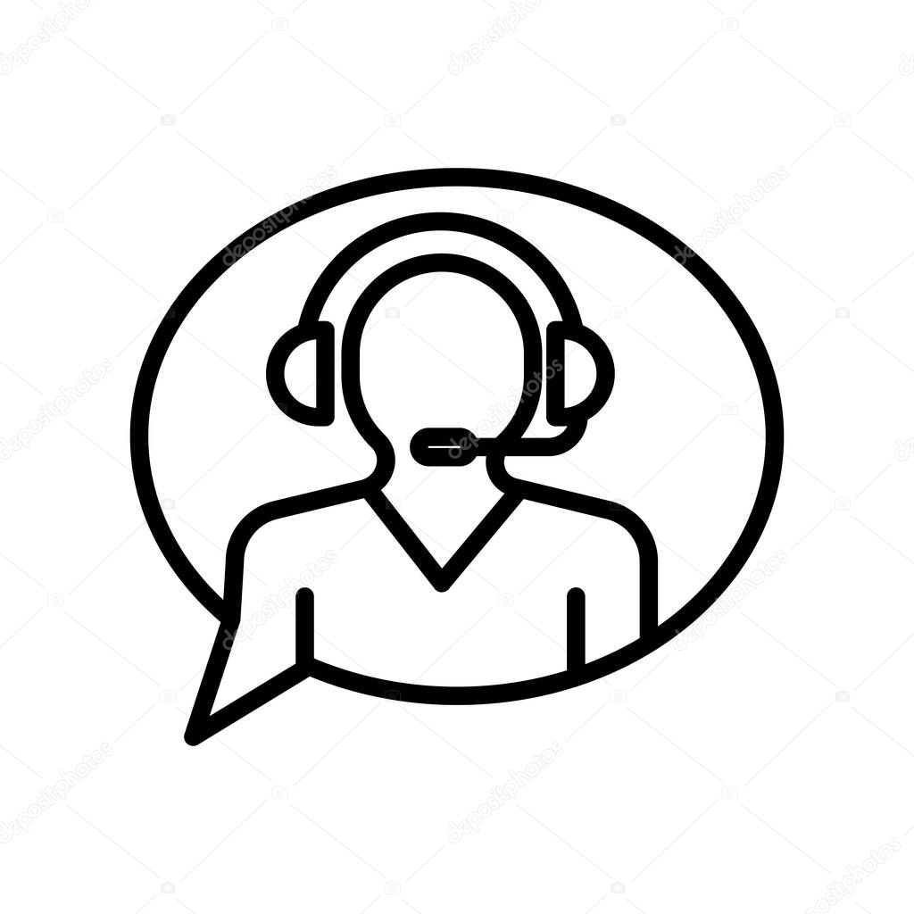 Communication icon vector isolated on white background for your web and mobile app design, Communication logo concept