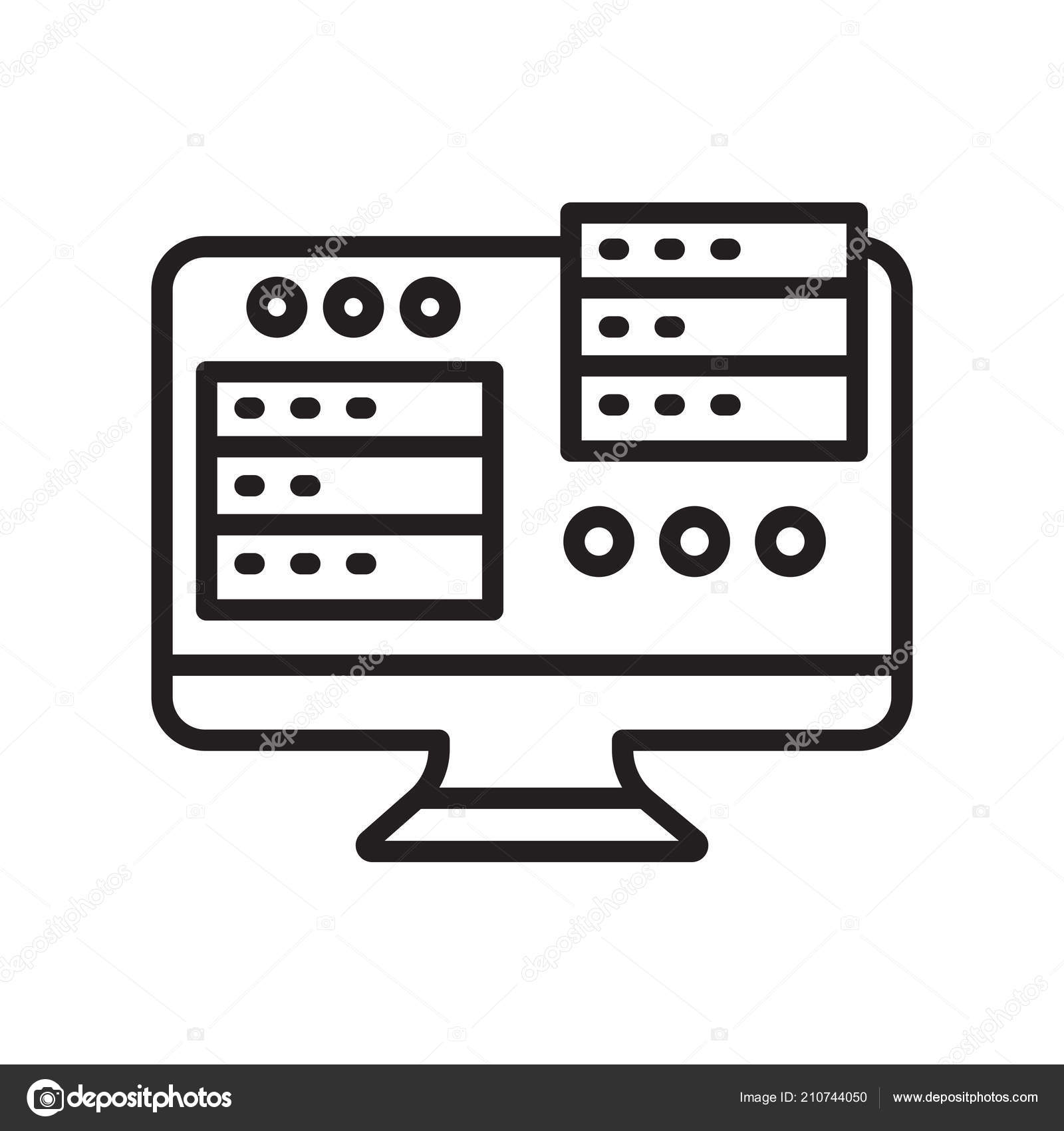 Data Icon Vector Isolated White Background Your Web Mobile App Vector Image By C Provectorstock Vector Stock