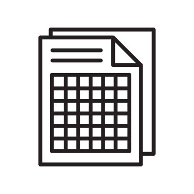 Web ve mobil uygulaması tasarımı, Xlsx logo kavramı için beyaz arka plan üzerinde izole Xlsx simge vektör