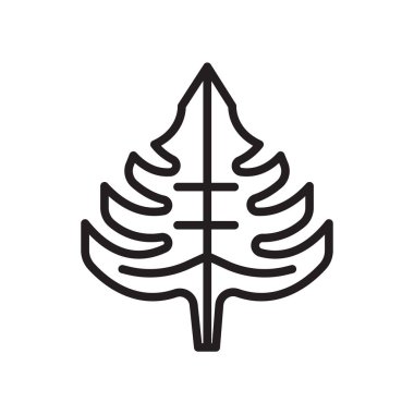 Bitkiyi simge vektör işareti ve üzerinde beyaz backg izole sembolü