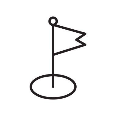 Harita simgesi üzerinde izole beyaz arka plan web ve mobil uygulaması tasarımı, harita logo kavramı için vektör