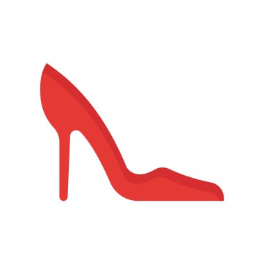 Web ve mobil uygulaması tasarımı, topuk logo kavramı için beyaz arka plan üzerinde izole topuk simge vektör