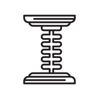 Web ve mobil uygulaması tasarımı, Asansör logo kavramı için beyaz arka plan üzerinde izole Asansör simge vektör