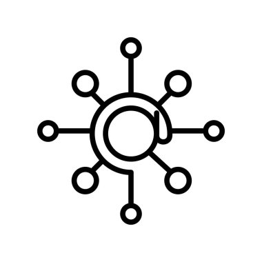 İletişim simge vektör işareti ve beyaz arkasında izole sembolü