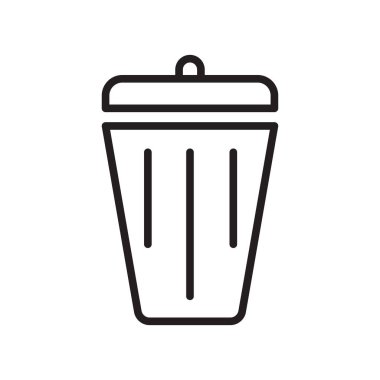 Web ve mobil uygulaması tasarımı, Delete logo kavramı için beyaz arka plan üzerinde izole simge vektör silmek