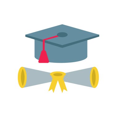 Web ve mobil uygulaması tasarımı, burs logo kavramı için beyaz arka plan üzerinde izole burs simge vektör