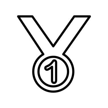 1 simge vektör işareti ve üzerinde beyaz adam izole sembol sayısı