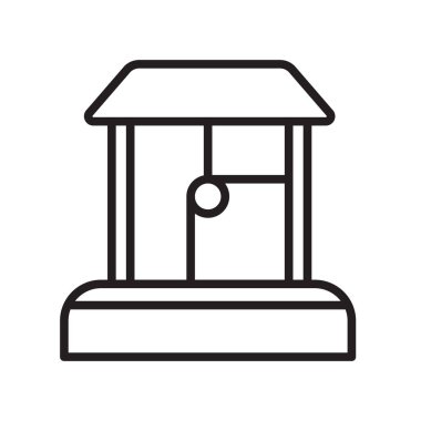 Su iyi simgesi üzerinde izole beyaz arka plan web ve mobil uygulaması tasarım vektör, de su logo kavramı, anahat simgesini, doğrusal işareti, anahat simgesini, doğrusal işareti