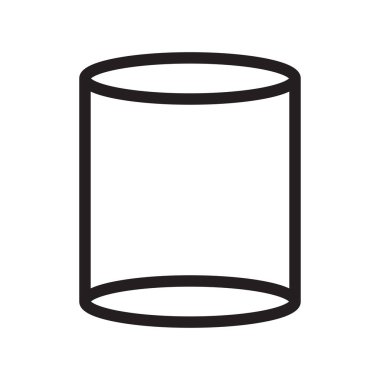 Web ve mobil uygulaması tasarımı, silindir logo kavramı için beyaz arka plan üzerinde izole silindir simge vektör