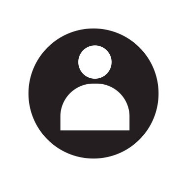 Kullanıcı simge vektör işareti ve beyaz arka plan üzerinde Kullanıcı logo kavramı izole sembolü