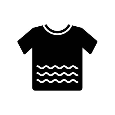 T gömlek ile çiçek simge vektör web ve mobil uygulaması tasarımı, T gömlek ile çiçek logo kavramı üzerinde izole beyaz arka plan