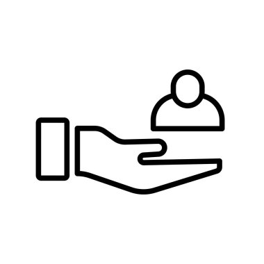 Kullanıcı simge vektör işareti ve beyaz arka plan üzerinde U izole sembolü