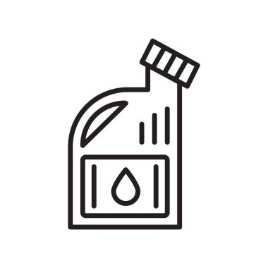 Web ve mobil uygulaması tasarım, petrol logo kavramı için beyaz arka plan üzerinde izole petrol simge vektör