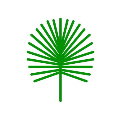 Çam yaprağı simge vektör işareti ve üzerinde beyaz backgrou izole sembolü